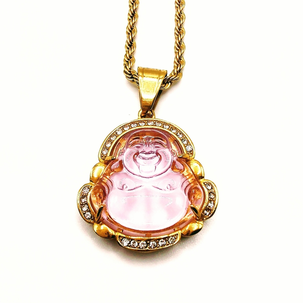 18K Gold Plated Buddha Pendant Necklace